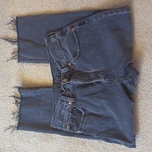 Levi Strauss Black 501 Black Button Fly Jeans